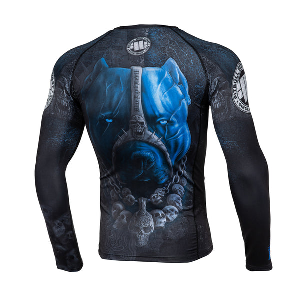 MEN'S L-S RASH SKULL DOG