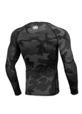 RASHGUARD LONGSLEEVE ALL BLACK CAMO BOXING