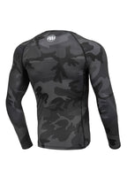 RASHGUARD LONGSLEEVE ALL BLACK CAMO SMALL LOGO