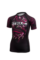 KID'S T-S RASH  PINK DRAGON BLACK