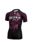KID'S T-S RASH  PINK DRAGON BLACK