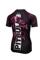 KID'S T-S RASH  PINK DRAGON BLACK