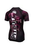KID'S T-S RASH  PINK DRAGON BLACK